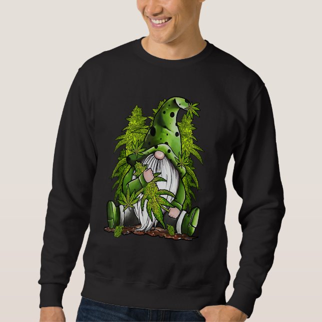 Sudadera Hippie Weed Gnome (Anverso)