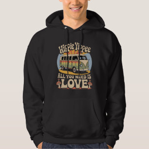 Sudadera Hippie Yippee – Furgoneta Retro "Todo lo que neces
