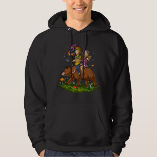 Sudadera Hippies Riding Bear