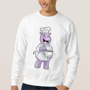 Sudadera Hippo as Chef with Bowl