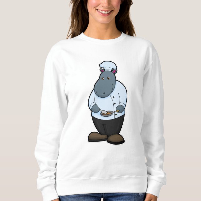 Sudadera Hippo cocinado con pan (Anverso)