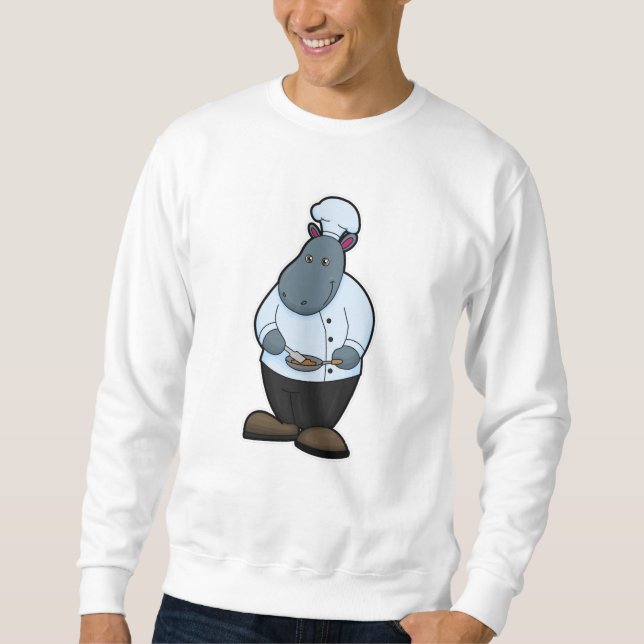 Sudadera Hippo cocinado con pan (Anverso)