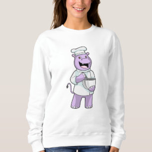Sudadera Hippo como chef con Bowl
