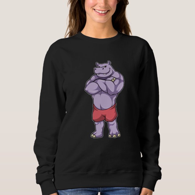 Sudadera Hippo como el caso de la construcción de cuerpos e (Anverso)