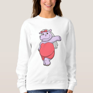 Sudadera Hippo como novia con velo y reverencia