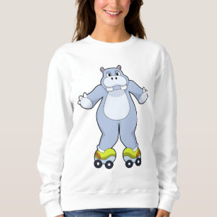 Sudadera Hippo con patines de patines