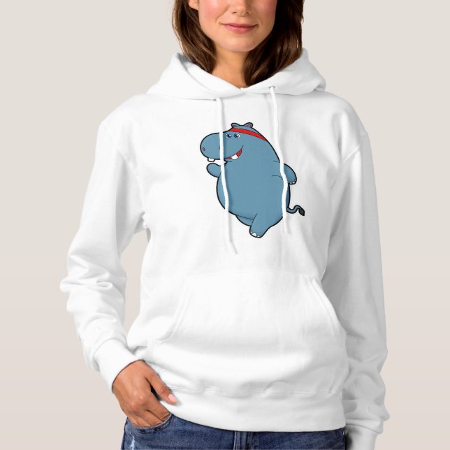 Sudadera Hippo en carrera con la cabeza (Anverso)