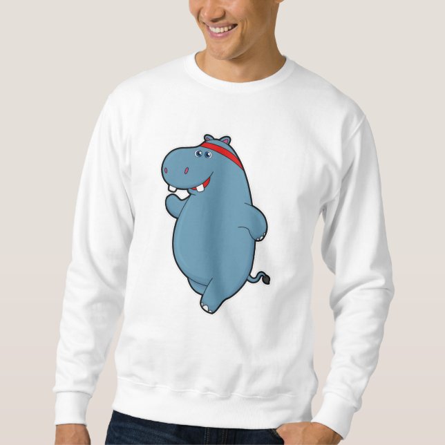 Sudadera Hippo en carrera con la cabeza (Anverso)