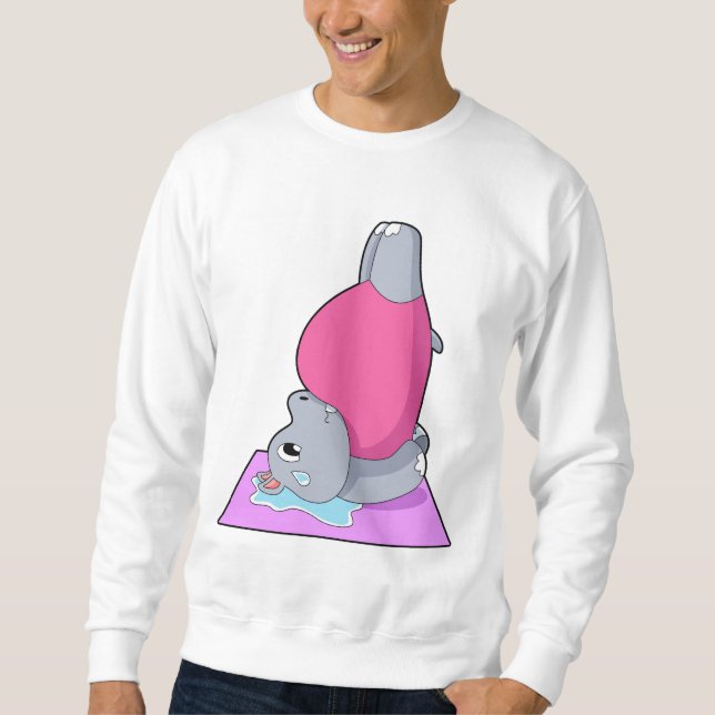Sudadera Hippo en el gimnasio del yoga (Anverso)