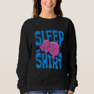 Sudadera Hippo Pajamas Cuerdo Hipótesis Duerme Pajama Dormi