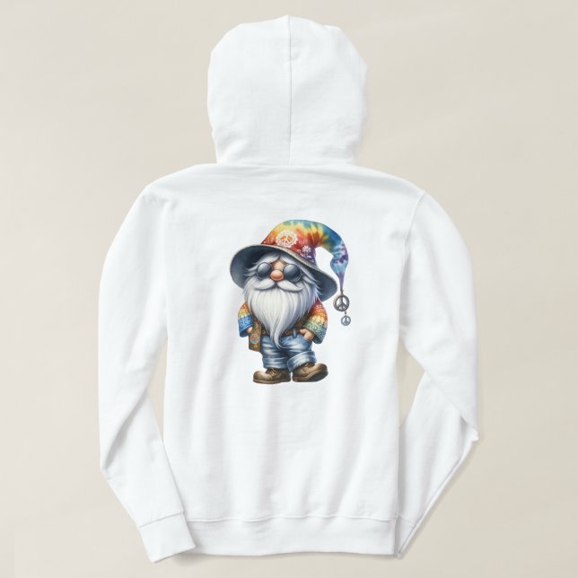 Sudadera Hippy Gnome (Reverso del diseño)