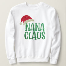 Hipster Abuela Nana Santa Clause Funny Navidades