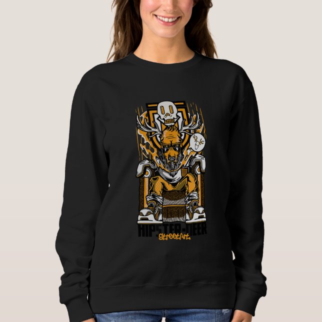 Sudadera Hipster Deer (Anverso)