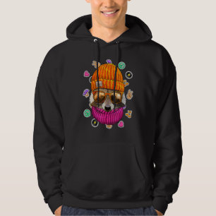 Sudadera Hipster Raccoon Geek Nerds Glasses Animal Love Pea