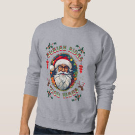 Sudadera Hipster Santa Sleigh monta en Navidades de Good Vi