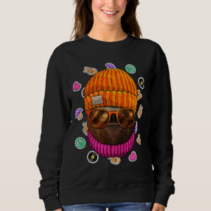 Sudadera Hipster Sloth Geek Nerds Glasses Animal Love Peace