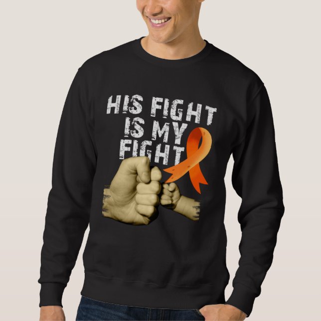 Sudadera His Fight Is My Fight MS  Multiple Sclerosis Aware (Anverso)