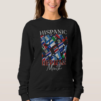 Sudadera Hispanic Countries Flags National Hispanic Heritag