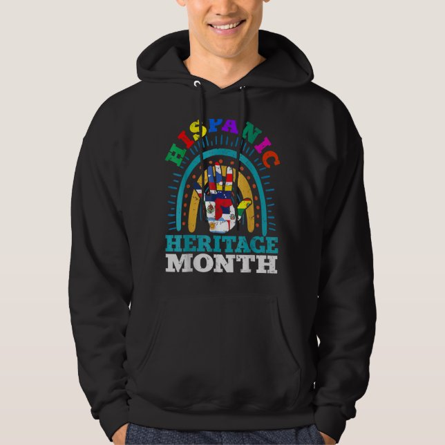 Sudadera hispano mestre del patrimonio hispano latino bande (Anverso)