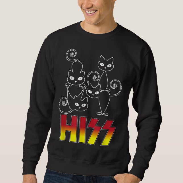 Sudadera HISS Gracioso Gato De Mamá Gato Gatito Gato Gato G (Anverso)