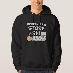 Sudadera Historia de brazo roto $10 Lesión en la mano Cirug