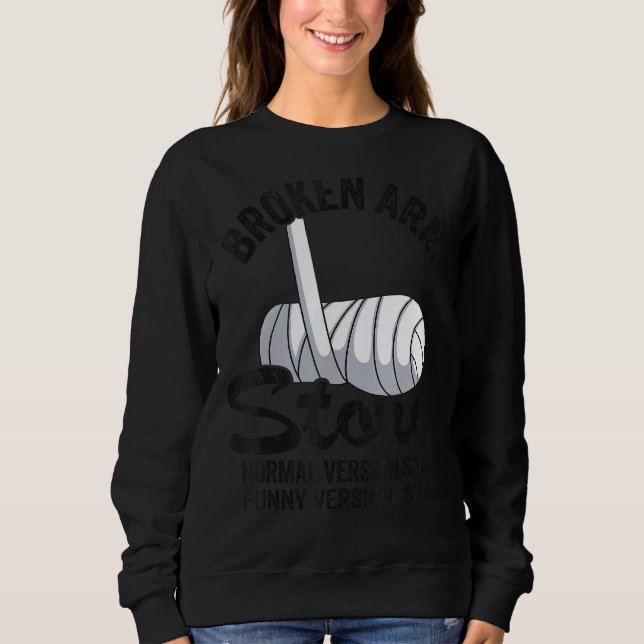 Sudadera Historia de brazo roto Versión normal 10 Versión 2 (Anverso)
