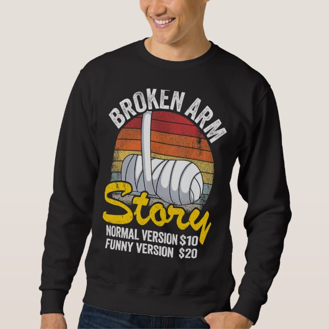 Sudadera Historia de brazo roto Versión normal 10 Versión 2 (Anverso)