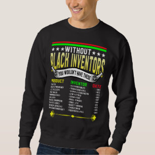 Sudadera Historia de los inventores africanos negros M