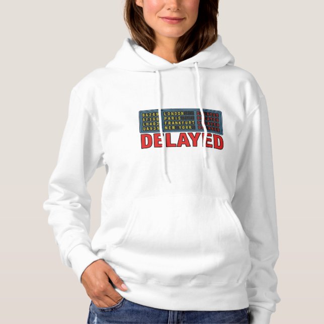 Sudadera Historia de mi viaje retrasado (Anverso)