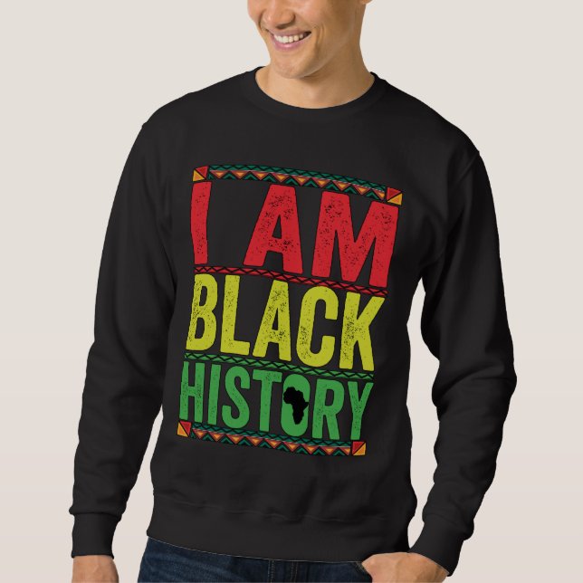 Sudadera Historia del Mes Negro - SOY HISTORIA NEGRA (Anverso)