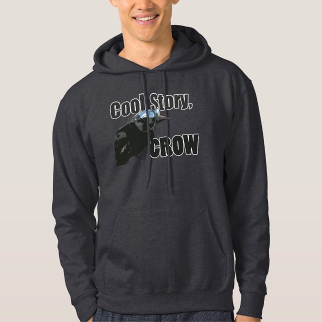 Sudadera Historia fresca, cuervo (Anverso)