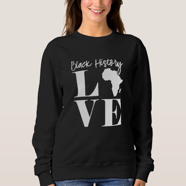 Sudadera Historia negra amor vestir a los hombres afroameri (Anverso)