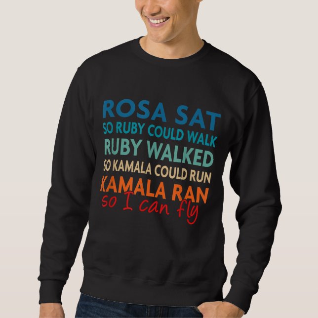 Sudadera Historia negra empoderando a las Chicas negras (Anverso)