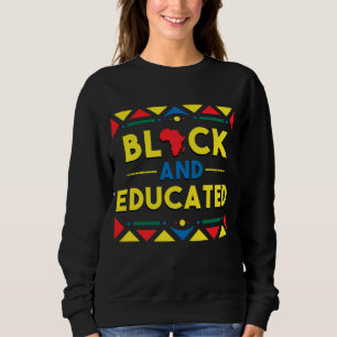Sudadera Historia negra y colores africanos educados
