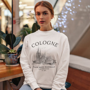 Sudadera Historic Cologne Cathedral Germany Scenery