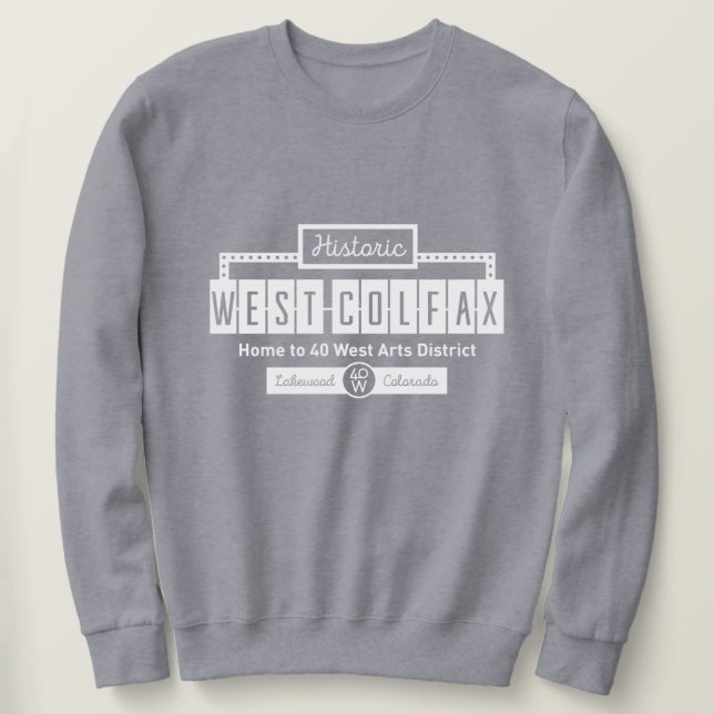 Sudadera Historic West Colfax Unisex Crew Sweatshirt (Anverso del diseño)