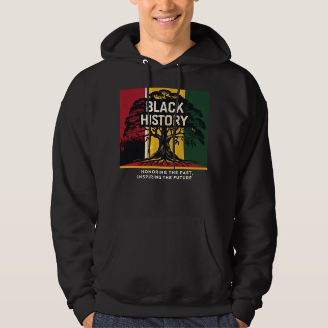 Sudadera History Month Honoring Past Inspiring Future Black (Anverso)