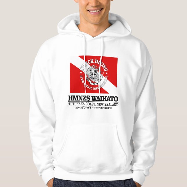 Sudadera HMNZS Waikato (mejores buceadores) (Anverso)