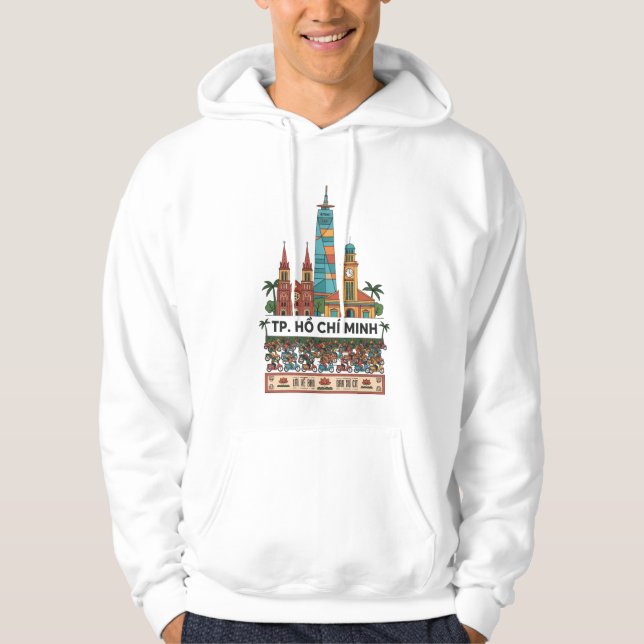 Sudadera Ho Chi Minh City Vietnam Travel Long Sleeve T-Shir (Anverso)