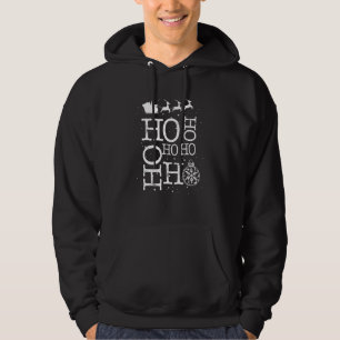 Sudadera Ho ho Ho Adorno de Santa Claus Pijama de Navidad
