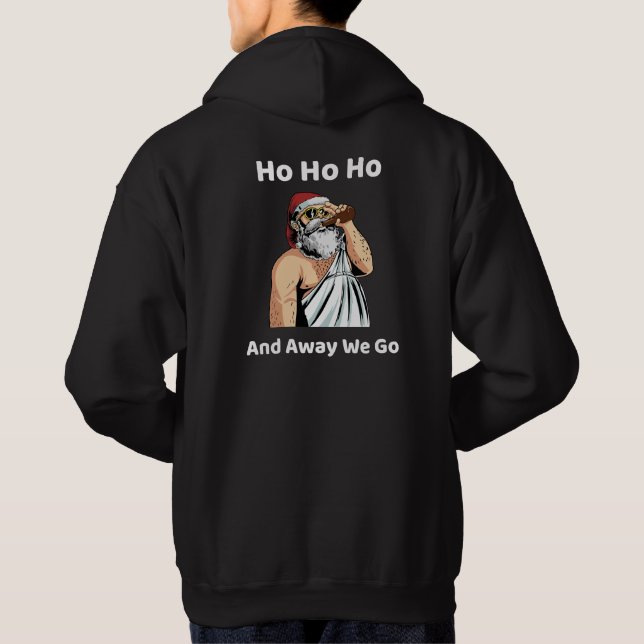 Sudadera Ho Ho Ho Ho Ho y lejos vamos (Reverso)