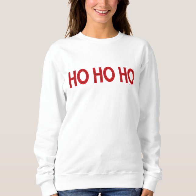 Sudadera Ho Ho Ho Ho Red Navidad Sweatshirt (Anverso)
