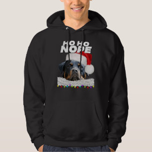 Sudadera Ho Ho Ho Nope Rottweiler Cute Navidades Rottie