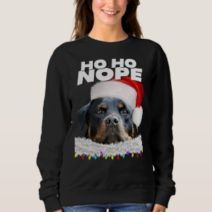 Sudadera Ho Ho Ho Nope Rottweiler Cute Navidades Rottie