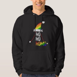 Sudadera Ho Ho Homo Chicas Santa Hat Navidades del Orgullo 