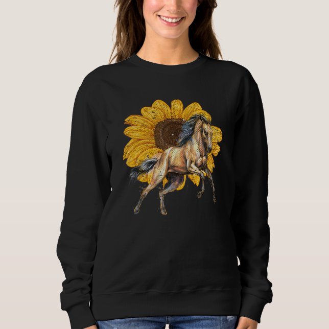 Sudadera Hobby Ecuestre Animal Hobby Horse Rider Sunflower  (Anverso)