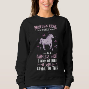 Sudadera Hobby Ecuestre Harmless Horseback Riendo Caballo R