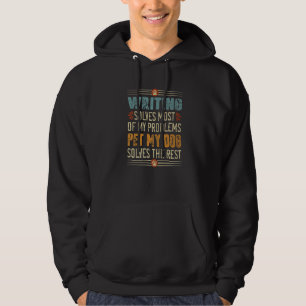 Sudadera Hobby Escribiendo A Perro Mamá Papá Escritora Dogg