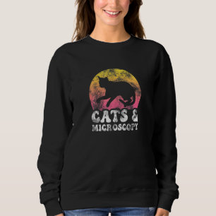 Sudadera Hobby Retro Vintage para Gatos Microscopia