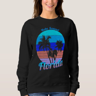 Sudadera Hobe Sound Florida Árboles de palmas tropicales re